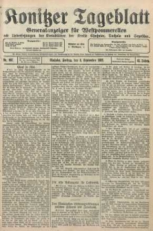 Konitzer Tageblatt.Amtliches Publikations=Organ, nr207