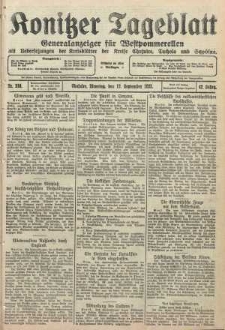 Konitzer Tageblatt.Amtliches Publikations=Organ, nr210