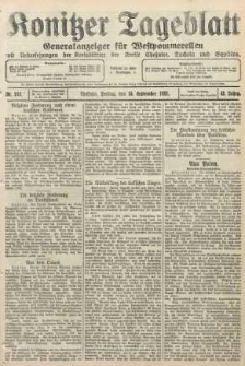 Konitzer Tageblatt.Amtliches Publikations=Organ, nr213