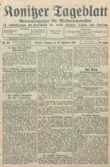 Konitzer Tageblatt.Amtliches Publikations=Organ, nr216