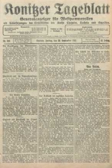Konitzer Tageblatt.Amtliches Publikations=Organ, nr219