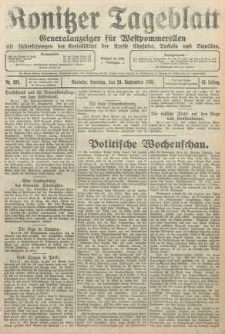 Konitzer Tageblatt.Amtliches Publikations=Organ, nr221