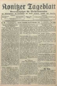 Konitzer Tageblatt.Amtliches Publikations=Organ, nr226