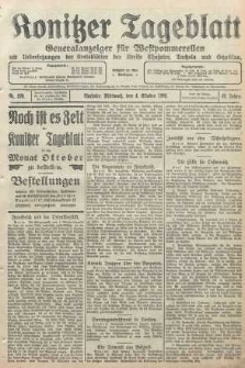 Konitzer Tageblatt.Amtliches Publikations=Organ, nr229