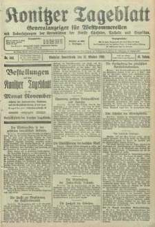Konitzer Tageblatt.Amtliches Publikations=Organ, nr244