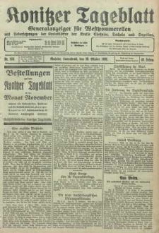 Konitzer Tageblatt.Amtliches Publikations=Organ, nr250