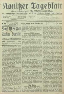 Konitzer Tageblatt.Amtliches Publikations=Organ, nr254