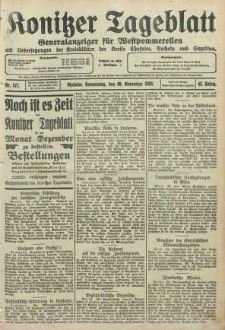 Konitzer Tageblatt.Amtliches Publikations=Organ, nr277