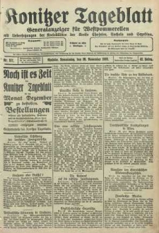 Konitzer Tageblatt.Amtliches Publikations=Organ, nr277