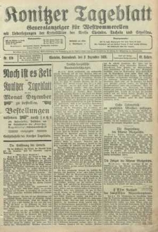 Konitzer Tageblatt.Amtliches Publikations=Organ, nr279