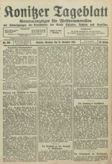 Konitzer Tageblatt.Amtliches Publikations=Organ, nr286