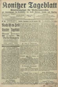 Konitzer Tageblatt.Amtliches Publikations=Organ, nr300