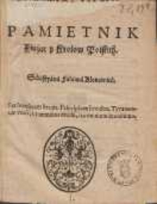 Pamietnik Xiążąt y Krolow Polskich