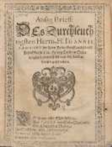 Absag Brieff Des Durchleuchtigsten Herrn, H. Ioannis Samoisky, der Kron Polen Gro&szlig;kantzlers vnd Feldt Obersten, an Hertzog Carln zu Sudermanland, au&szlig;m Feldtlager bey Kockenhausen geschrieben.