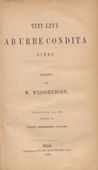 Titi Livi Ab urbe condita libri. Bd. 2, Buch 3-5
