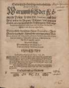 Siebentzig hochwichtige vnd erhebliche Motiven, Warumb sich der König in Polen, so wol die Senatores vnd der Adel, wider die Vngarn, Böhmen, vnd anderen Orthen, auß [...] Noth angenommene Defensiones nicht setzten [...] lassen sollen [...] von einem [...] friedliebenden Polnischen Herrn, vermehret, Und männiglich zur Nachrichtung in den Druck gegeben [...].