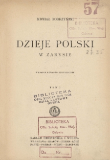 Dzieje Polski w zarysie Tom I