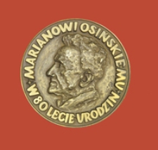 Medal wybity z okazji 80-lecia urodzin Mariana Osińskiego