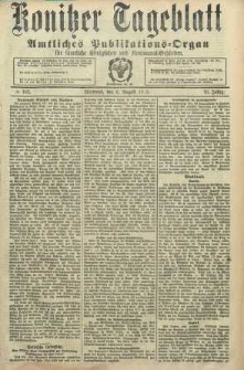 Konitzer Tageblatt.Amtliches Publikations=Organ, nr182