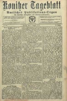 Konitzer Tageblatt.Amtliches Publikations=Organ, nr184