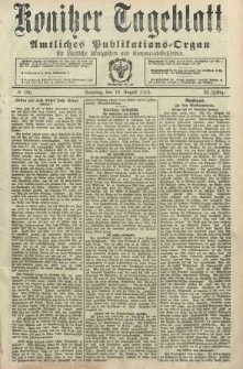 Konitzer Tageblatt.Amtliches Publikations=Organ, nr186