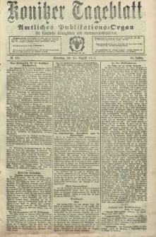 Konitzer Tageblatt.Amtliches Publikations=Organ, nr198