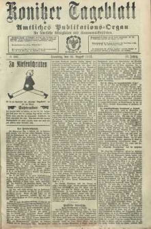 Konitzer Tageblatt.Amtliches Publikations=Organ, nr199