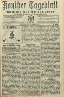 Konitzer Tageblatt.Amtliches Publikations=Organ, nr201