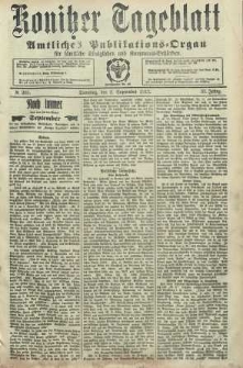 Konitzer Tageblatt.Amtliches Publikations=Organ, nr205
