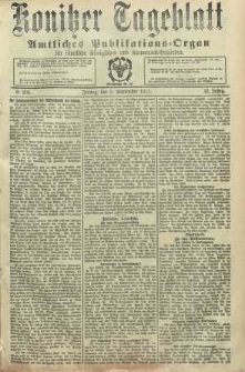 Konitzer Tageblatt.Amtliches Publikations=Organ, nr208