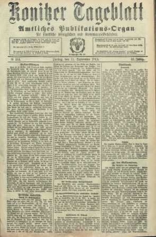 Konitzer Tageblatt.Amtliches Publikations=Organ, nr214