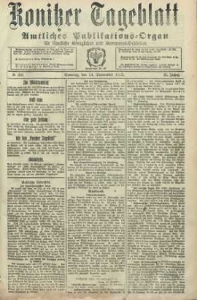Konitzer Tageblatt.Amtliches Publikations=Organ, nr216