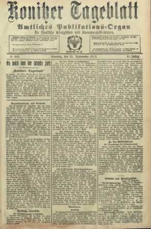 Konitzer Tageblatt.Amtliches Publikations=Organ, nr222