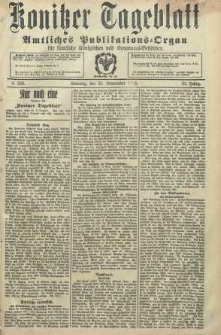 Konitzer Tageblatt.Amtliches Publikations=Organ, nr228