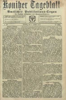 Konitzer Tageblatt.Amtliches Publikations=Organ, nr234