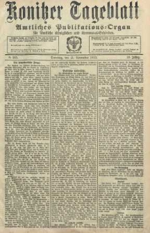 Konitzer Tageblatt.Amtliches Publikations=Organ, nr265