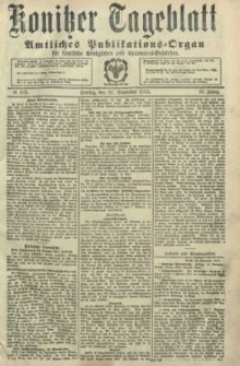 Konitzer Tageblatt.Amtliches Publikations=Organ, nr273