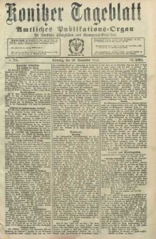Konitzer Tageblatt.Amtliches Publikations=Organ, nr275