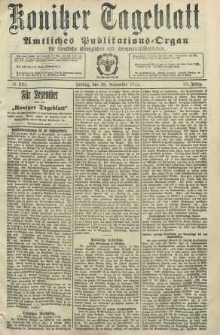 Konitzer Tageblatt.Amtliches Publikations=Organ, nr279