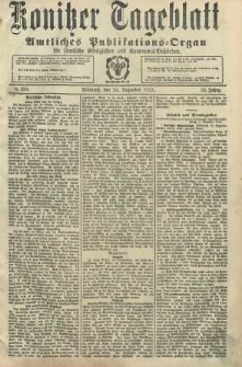 Konitzer Tageblatt.Amtliches Publikations=Organ, nr289