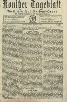 Konitzer Tageblatt.Amtliches Publikations=Organ, nr291