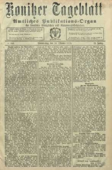 Konitzer Tageblatt.Amtliches Publikations=Organ, nr243