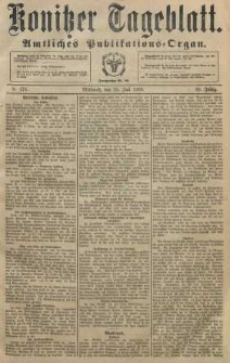 Konitzer Tageblatt.Amtliches Publikations=Organ, nr174