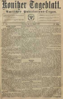 Konitzer Tageblatt.Amtliches Publikations=Organ, nr185