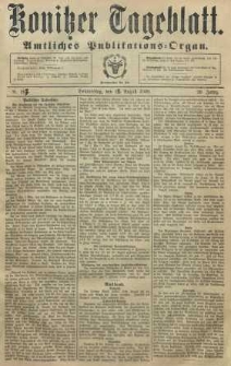 Konitzer Tageblatt.Amtliches Publikations=Organ, nr187