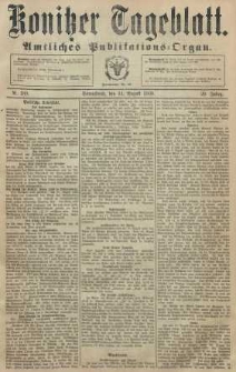 Konitzer Tageblatt.Amtliches Publikations=Organ, nr189b