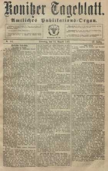 Konitzer Tageblatt.Amtliches Publikations=Organ, nr197