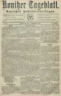 Konitzer Tageblatt.Amtliches Publikations=Organ, nr205