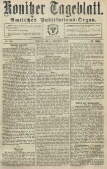 Konitzer Tageblatt.Amtliches Publikations=Organ, nr208