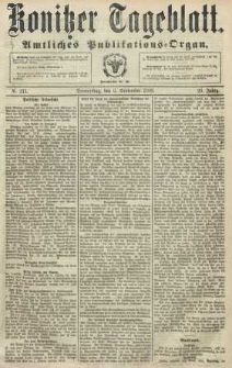 Konitzer Tageblatt.Amtliches Publikations=Organ, nr211